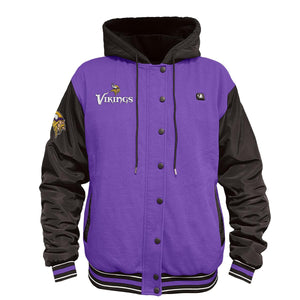 ActionHeat Minnesota Vikings 5V Battery Heated Varsity Jacket