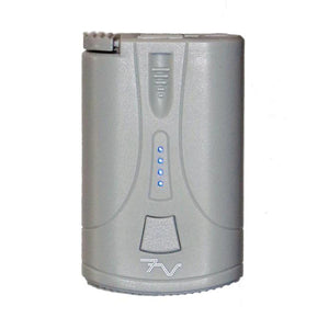 Grey 7V battery pack with four blue LED power indicator lights