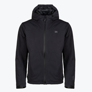 Mobile Warming black hooded jacket with front zipper