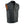 Milwaukee Leather black motorcycle vest with orange lining and front pockets
