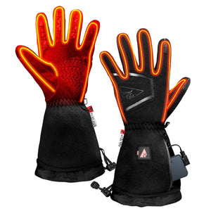 ActionHeat battery heated gloves with visible heating elements and power pack