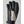 Hestra black leather and grey fabric glove with wrist strap