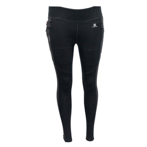 Fieldsheer black compression leggings with side panels and logo
