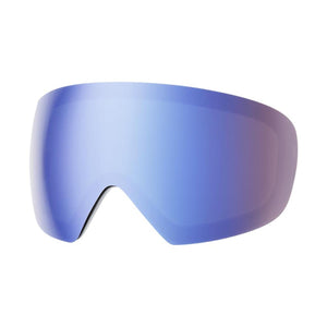 Blue mirrored ski goggle replacement lens