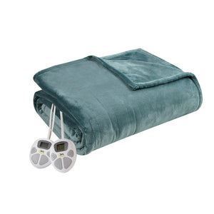 Serta Heated Plush Blanket - Queen