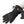 Black heated glove with adjustable wrist toggle and power button