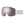 Smith white snow goggles with reflective silver lens