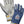 Hestra navy and grey leather gloves with yellow cuff detail