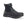 Black Muck ankle boot with front zipper and textured collar