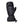 Kombi black leather mitten with Gore-Tex branding