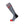 Lenz grey knee high heated sock with red toe and power button icon