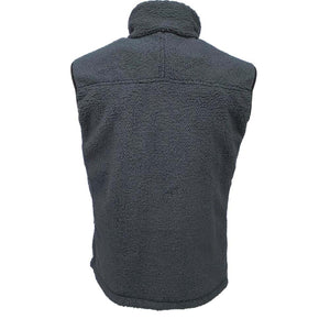 Back view of a dark grey Volt Heat fleece vest