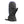 Seirus purple and black insulated mitten with adjustable wrist strap