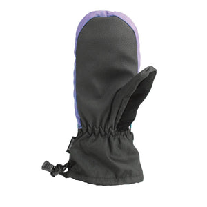 Seirus purple and black insulated mitten with adjustable wrist strap