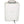 Back view of white portable mini fridge with top carry handle and power cord