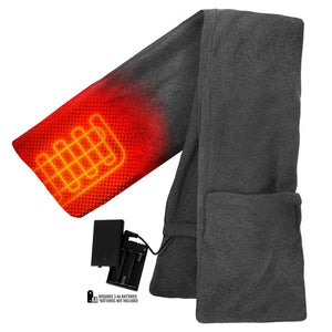 ActionHeat battery operated heated scarf with heating element visible