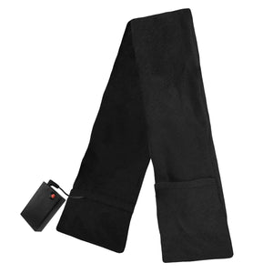 ActionHeat black fleece heated scarf with battery pack