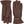 Hestra brown leather gloves with button strap detail