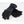 Seirus black insulated winter gloves with adjustable wrist strap