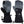 Mount Tec grey and black heated gloves with power button and adjustable wrist strap