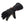 Glovii black heated glove with power button on wrist