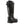 Korkers black rubber knee boot with rear strap and K logo