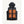 Kelvin black hooded puffer vest with four glowing orange heating panels on the front