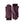 Hestra purple leather gloves with ribbed knit cuffs