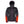 Fieldsheer black hooded heated jacket with purple trim and red heat zone graphics on sleeves