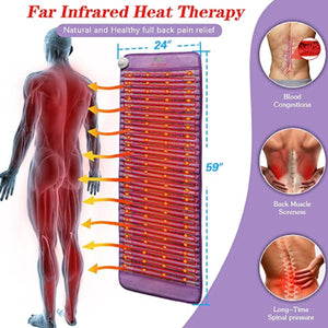 UTK Amethyst Far Infrared Heating Pad for Back Pain Relief 24'' x 59''