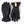 Hestra black winter gloves with textured palm grip and elastic wrist