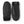 Hestra black leather mittens with ribbed cuffs and snap button closure