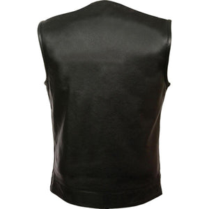 Milwaukee Leather Men's Collarless Snap/Zip Front Club Vest