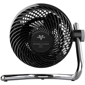 Vornado Pivot6 Whole Room Air Circulator Fan with 4 Speeds, Remote Control, Rotating Axis - Black