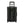 Back view of a black Briggs and Riley rolling suitcase with extended handle