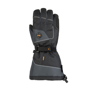 Mobile Warming black heated winter glove with adjustable wrist strap