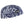 Chill-Its navy blue and white paisley print skull cap