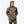 Man wearing a hooded camo hunting jacket with a front zipper