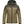 Fjallraven Singi down jacket in two tone olive green with hood and front pockets