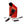 Black Diamond climbing skin with orange and red striped pattern and mounting hardware