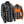 Grey and black plaid button down shirt with highlighted internal heating zones