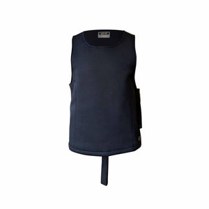 Black Glovii heated vest with a round neckline