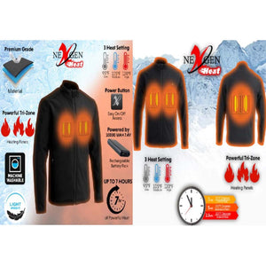 NexGen Heat Men's 'Cross Fire' Collarless Soft-Shell Heated Jacket