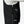 Side view of black heated vest with zippered pocket and technology icons