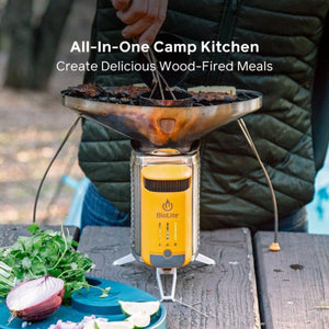 BioLite CampStove Complete Cook Kit - Portable Wood Cooking System
