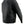 Back view of a black leather motorcycle jacket featuring side zipper vents