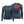 Blue long sleeve heated base layer top showing front and back view with glowing red heating element on back