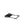Black folding stool in a collapsed position