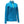 Volt blue long sleeve quarter zip athletic top with neon yellow zipper