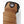 Tan leather Hestra glove with black trim and brand logo patch